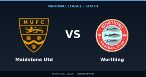 Maidstone United 2-1 Worthing: National League - South match report