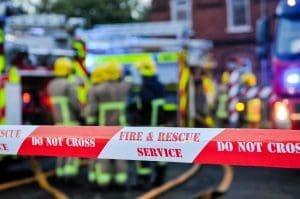 Fire and Rescue Service do not cross tape