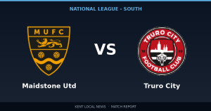 Maidstone United 1-2 Truro City: National League - South match report