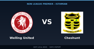 Welling United 2-0 Cheshunt: Non League Premier - Isthmian match report